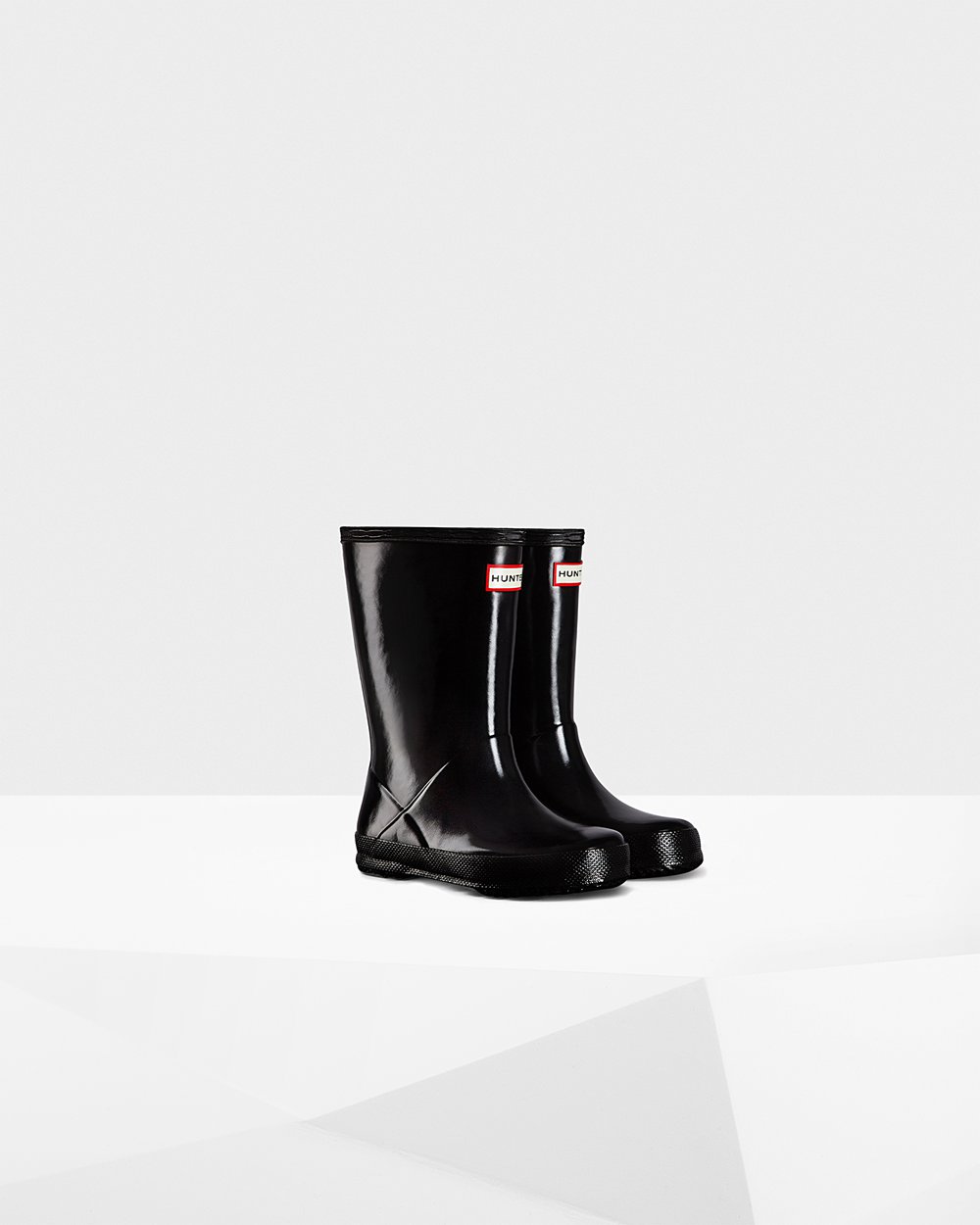 Kids Hunter Rain Boots Black - Original First Classic Gloss - 5479280-ZI